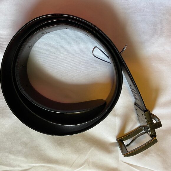 Perry Ellis Men Bonded Leather Dress Belt Black, Brown Reversible XL 42-44 - Picture 4 of 5
